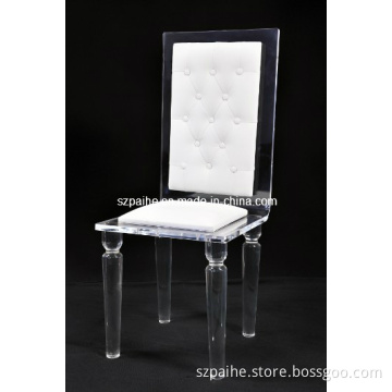 Acrylic Chair with Cushions (CY732)